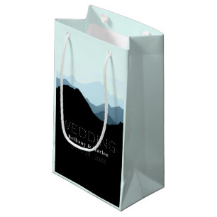 Sacola Para Presentes Pequena Blue Mountain Range, Casamento Russo