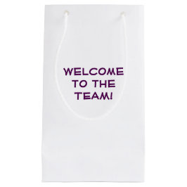 Sacola Para Presentes Pequena Boa vinda à equipe!