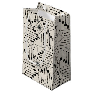Sacola Para Presentes Pequena Boho Arrows e Sun V12 ID748