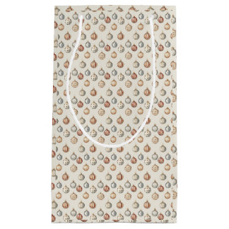 Sacola Para Presentes Pequena Boho Enfeites de natal Warm Vintage Winter