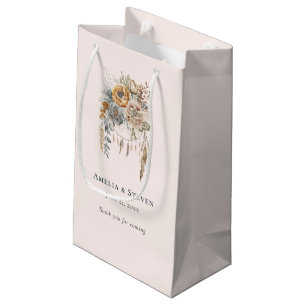 Sacola Para Presentes Pequena Boho Flowers e Dreamcatcher - Casamento