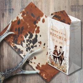 Sacola Para Presentes Pequena Boho Ranch Hitch Casamento Gift Bag