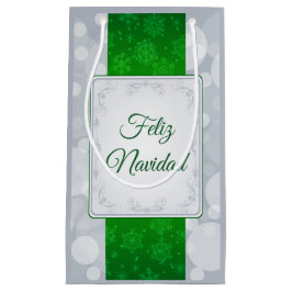 Sacola Para Presentes Pequena Bokeh Navidad