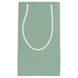 Sacola Para Presentes Pequena Bokeh Navidad Light Forest Green