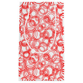 Sacola Para Presentes Pequena Bolhas Vermelhas