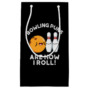 Sacola Para Presentes Pequena Boliches São Como Eu Rolo O Esporte Pun Dark BG