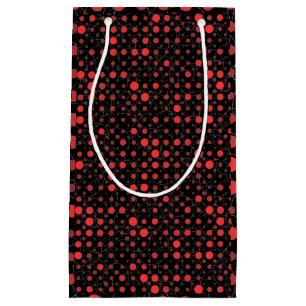 Sacola Para Presentes Pequena Bolinhas 01A.Red Black BG