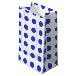Sacola Para Presentes Pequena bolinhas azuis reais