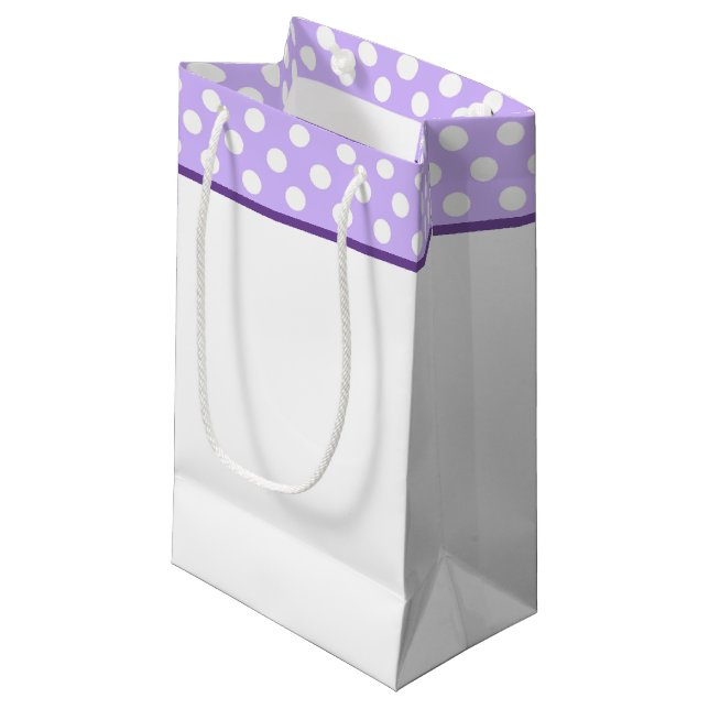 Sacola Para Presentes Pequena Bolinhas Gift Bag (Frente inclinada)
