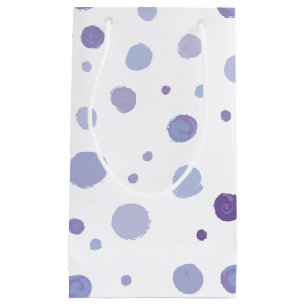 Sacola Para Presentes Pequena bolinhas pintadas à mão