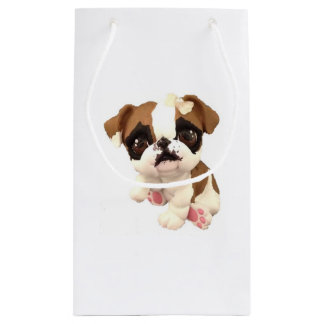 Sacola Para Presentes Pequena Bolldog inglês Gift Bag