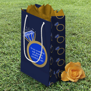 Sacola Para Presentes Pequena Bolsa de presente de aniversário de 45 anos de ca