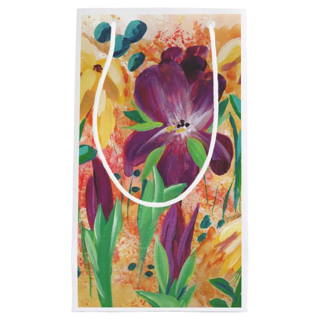 Sacola Para Presentes Pequena Bolsa de presentes de Incêndio e Iris (Frente)