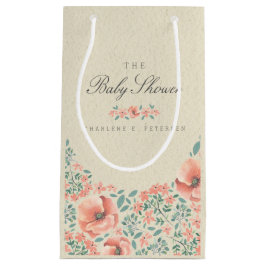 Sacola Para Presentes Pequena BOLSA PARA PRESENTES | Chá de fraldas Vintage Flor