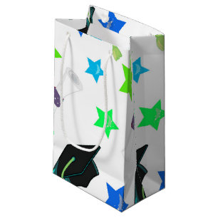 Sacola Para Presentes Pequena Boné de formatura de tendências e estrelas