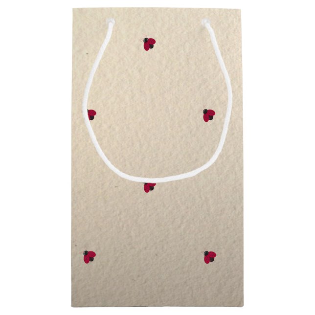 Sacola Para Presentes Pequena Bonito Adorável, Damybugs, Luminoso (Verso)