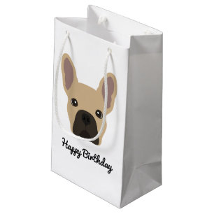 Sacola Para Presentes Pequena Bonito Fawn/Cream Rosto Francês