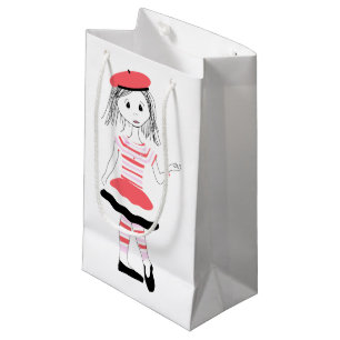 Sacola Para Presentes Pequena Bonito Miss Fashionista