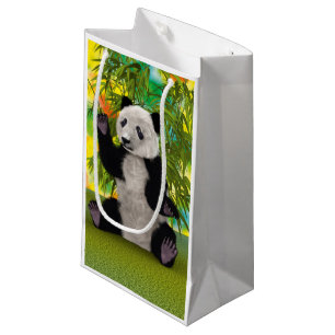 Sacola Para Presentes Pequena Bonito Urso de Panda Kawaii Amante de os animais p