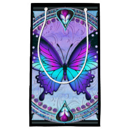Sacola Para Presentes Pequena Borboleta de sublimação com fundo