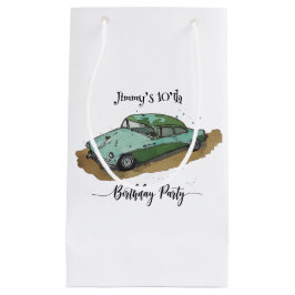 Sacola Para Presentes Pequena Boys birthday party with two toned sedan