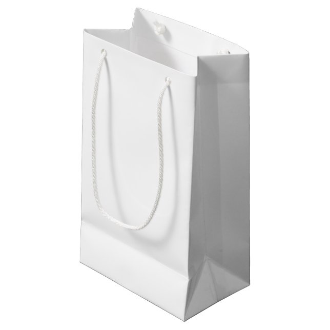 Sacola Para Presentes Pequena Branco (Frente inclinada)