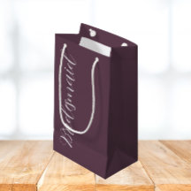 Bridesmaid de Casamento de Script Estilizado por E