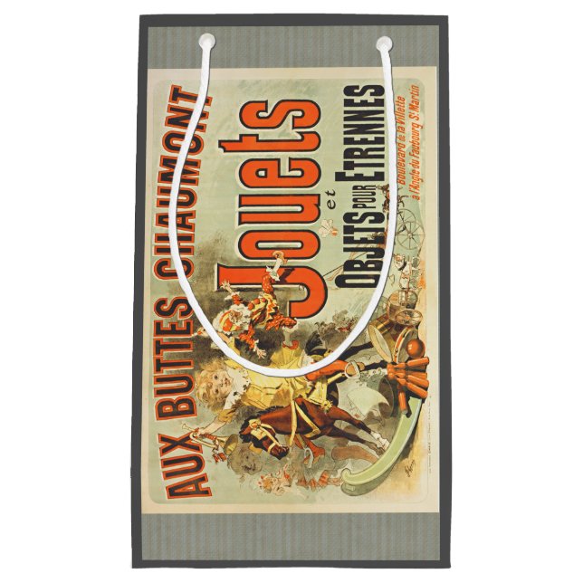 Sacola Para Presentes Pequena Brinquedo francês Joets Friends Poster vintage (Frente)