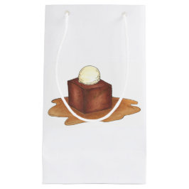Sacola Para Presentes Pequena British Sticky Toffee Pudim Dessert Gift Bag