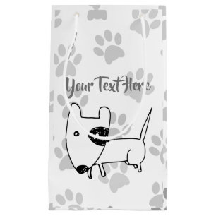 Sacola Para Presentes Pequena Bull Terrier inglês