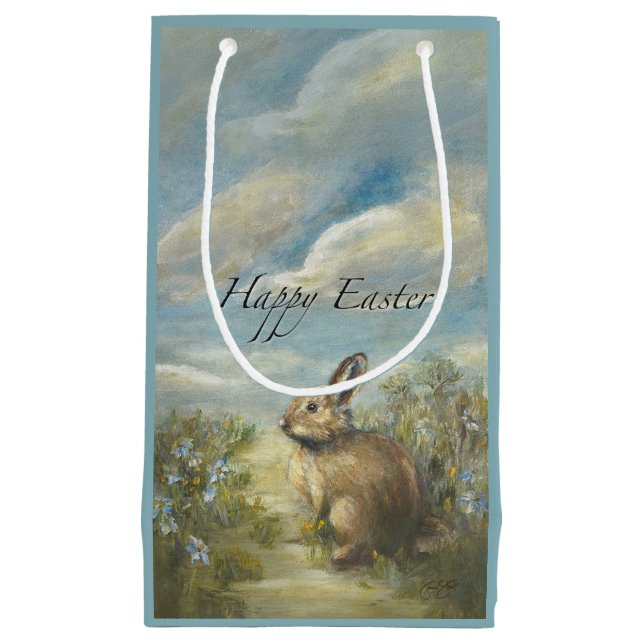 Sacola Para Presentes Pequena Bunny Lane EASTER (Frente)