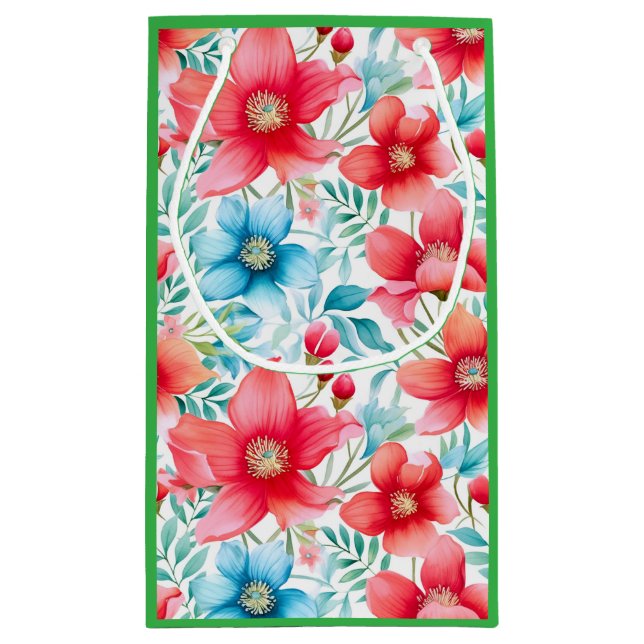 Sacola Para Presentes Pequena Buquê charmoso Ranya Pattern-65292 (Verso)