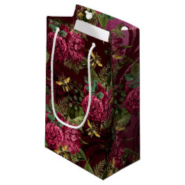 Sacola Para Presentes Pequena Burgundy Bee Series Design Seis