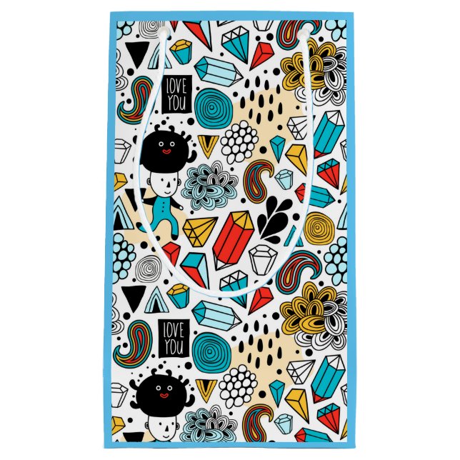 Sacola Para Presentes Pequena Cabeça louca (Frente)