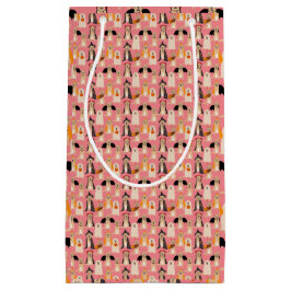 Sacola Para Presentes Pequena Cachorro Fantasma do Halloween Pumpkin