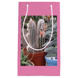 Sacola Para Presentes Pequena Cactus Gift Bag