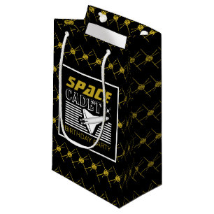 Sacola Para Presentes Pequena Cadete espacial, nave espacial, Aniversário