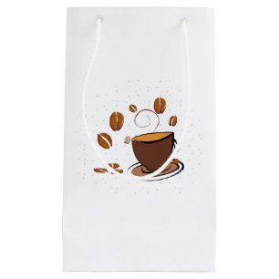 Sacola Para Presentes Pequena Café Amor