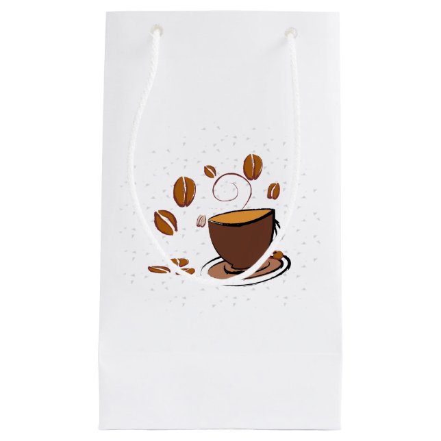 Sacola Para Presentes Pequena Café Amor (Frente)