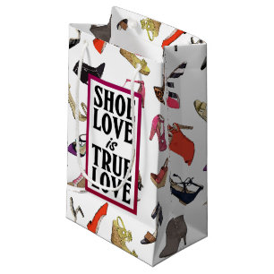 Sacola Para Presentes Pequena Calçado Love é uma bolsa de presente True Love