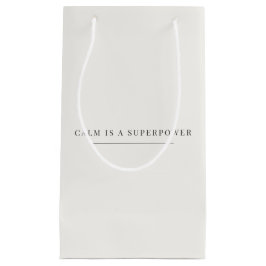 Sacola Para Presentes Pequena Calm é um Saco de Presente Superpoderoso – Neutro