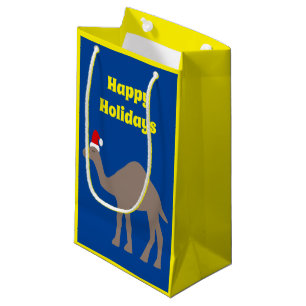 Sacola Para Presentes Pequena Câmera de Natal Bonito Personalizado