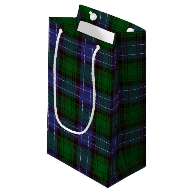 Sacola Para Presentes Pequena Campbell Tartan Green Xadrez (Frente inclinada)