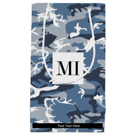 Sacola Para Presentes Pequena Camuflagem Azul da Neve de inverno, Militar, Exérc