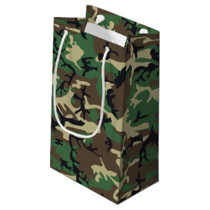 Sacola Para Presentes Pequena Camuflagem Militar
