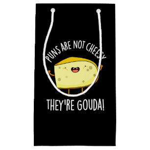 Sacola Para Presentes Pequena Canhões não são cheesy, são gansos de queijo Gouda