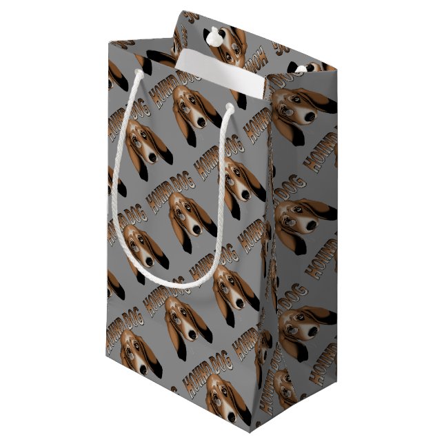 Sacola Para Presentes Pequena Cão de cão (Frente inclinada)
