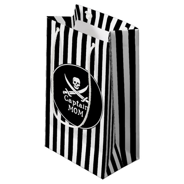 Sacola Para Presentes Pequena Capitão Mãe (Frente inclinada)