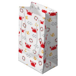 Sacola Para Presentes Pequena Caranguejo com Lifebuoy