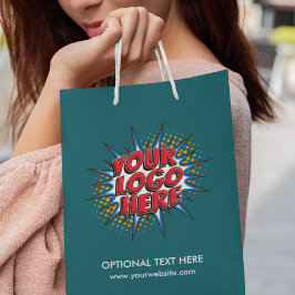 Sacola Para Presentes Pequena Carregamento de logotipo - Teto comercial personal